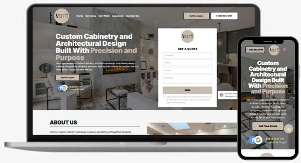 Client website